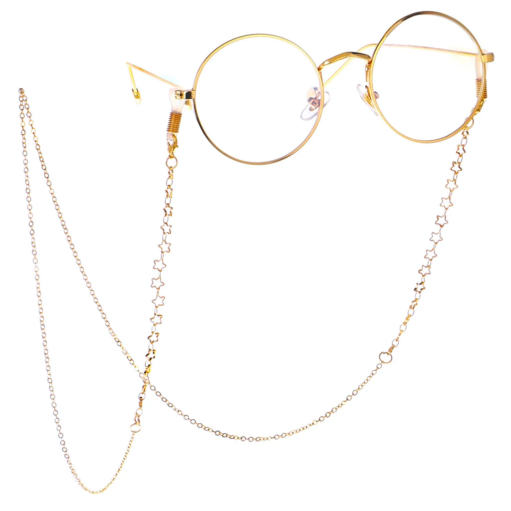Золотая металлическая цепочка для очков, женские защитные очки, держатель для очков, шнур для очков для мужчин и женщин