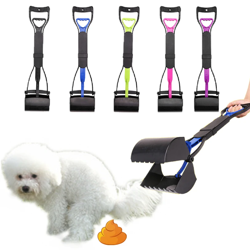 

Pet Pooper Scooper Long Handle Jaw Poop Scoop Clean Pick Up Animal Waste Dog Puppy Cat Waste Picker Cleaning Tools #F#40DC14