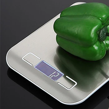 

1Pc Kitchen Digital Scale 5kg/1g Cooking Measure Tools Stainless Steel Electronic Weight LED Electronic Bench Scale Weight