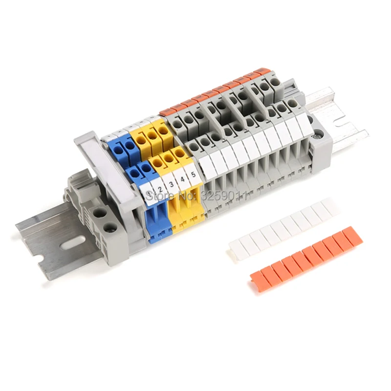 

100PCS UK-3N universal terminal Label ZB5 Marker Strip blank without number plastic white