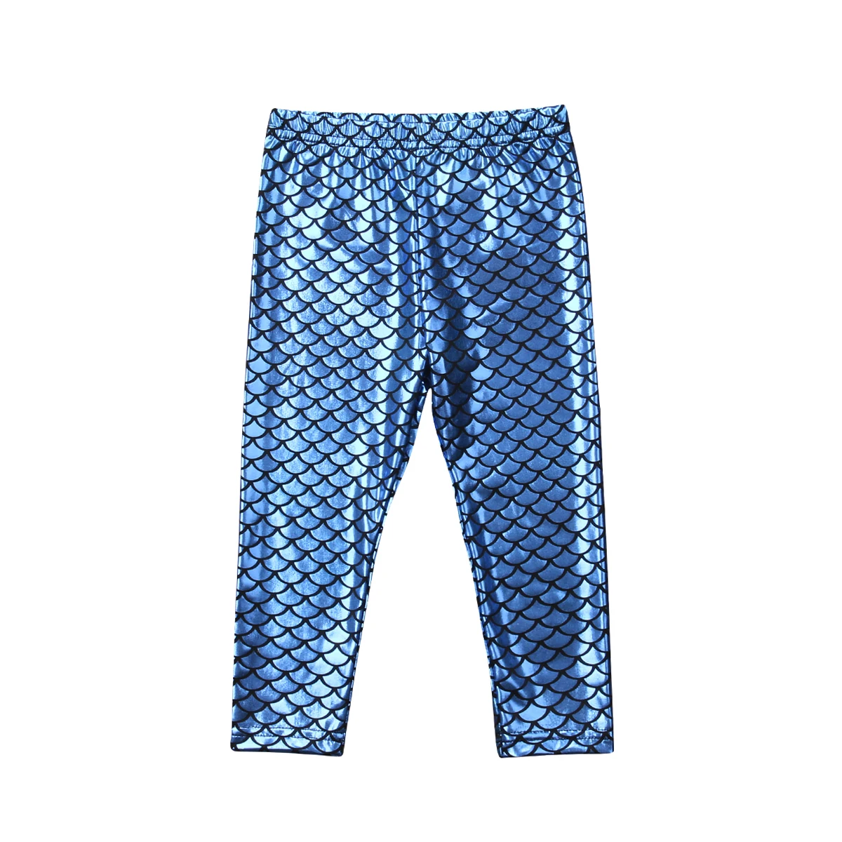 Kid Baby Girl Mermaid Fish Scale Leggings Long Pants Trousers Toddler