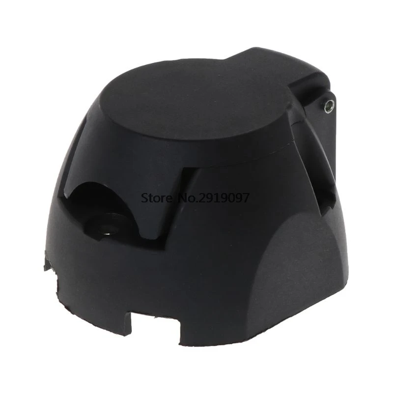 

Durable 12V 7 Pin Plastic European Trailer Socket Tow Bar Electrics Connector with Rubber Ring Drop Ship