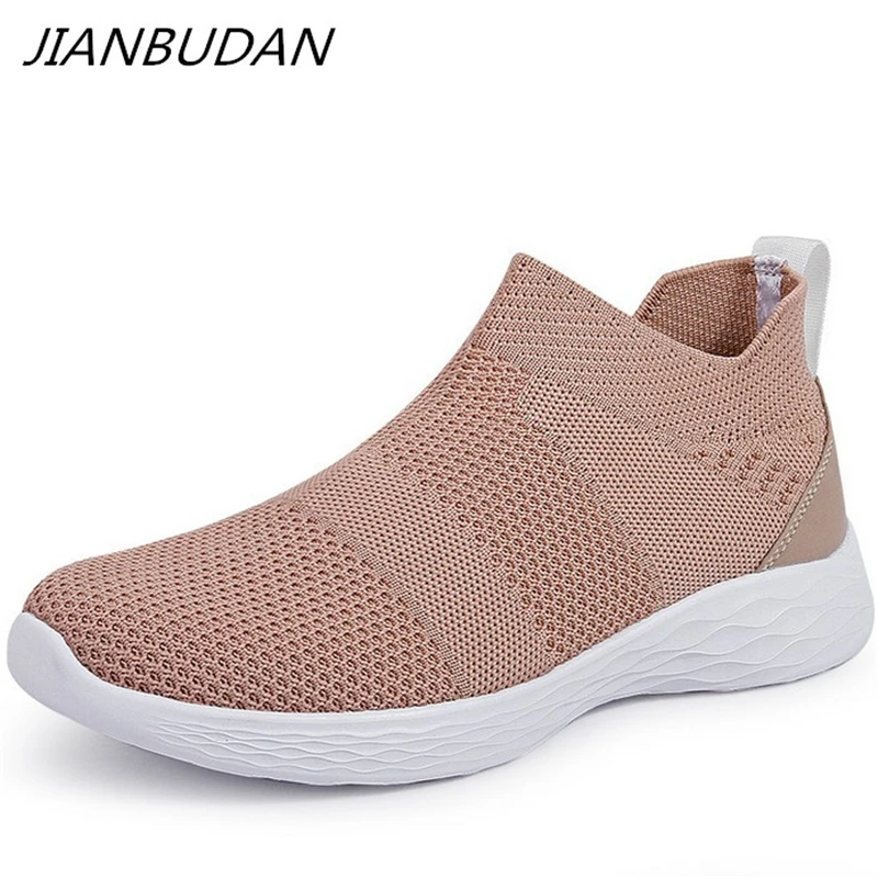 

JIANBUDAN/ Summer women's sneakers Breathable mesh flat casual Walking shoes Non-slip comfortable lightweight shoes 35-40 size