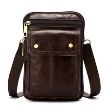 Натуральная кожа поясная сумка мужская, из бычьей кожи поясная сумка дорожная сумка-бумажник на поясе Многофункциональный Повседневное сумка на плечо сумка для мобильного телефона