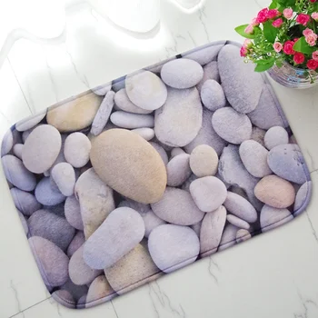 

Rustic Style Door Mat Cobblestone Pattern Doormats Entrance Entrance Floor Mat Non-slip Absorbent Bath Mat Home Decor Rug