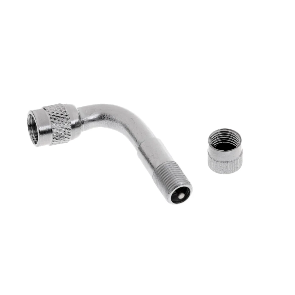 2 Pieces Air Tyre Valve Extension Adapter 45/90/135 Degree for Car Truck Motorcycle Bike Scooter High Quality Copper