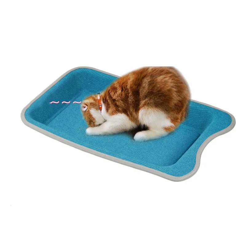 

Cats Scratch Board Tray Kitten Soft Plush Bed for Rest Anti-slip Pet Accessories SLC88