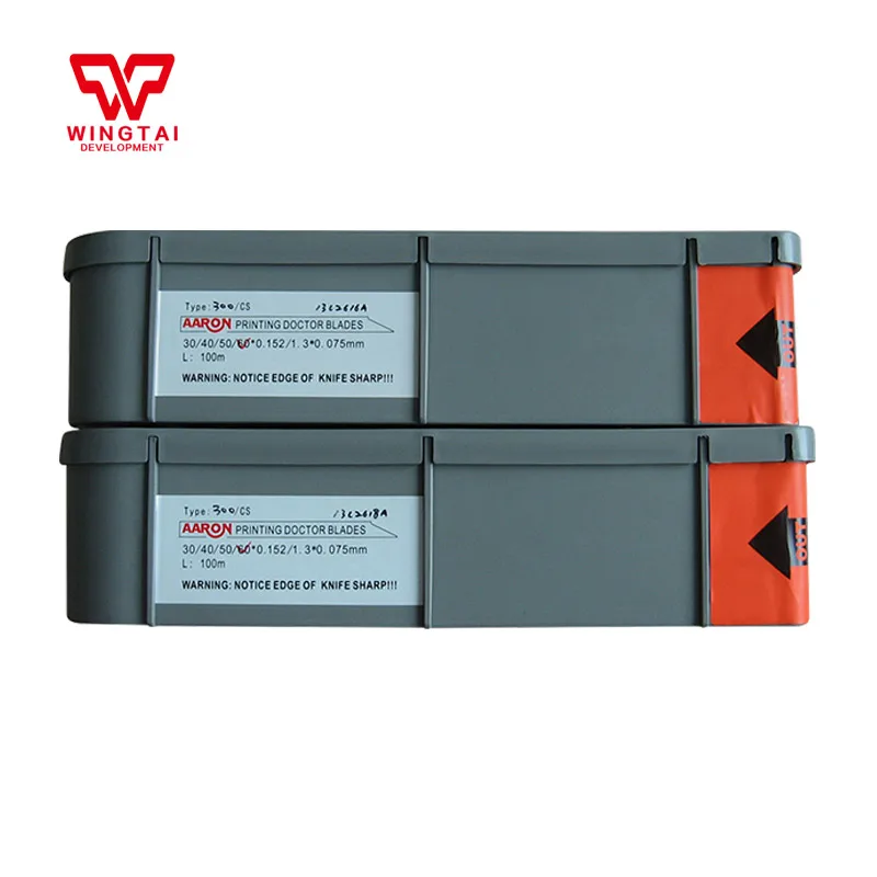 

AARON 300# Ink Scraper For Middle Speed Machine W60mm*T0.15mm*L100m Printing Doctor Blade Carbon Steel Blade