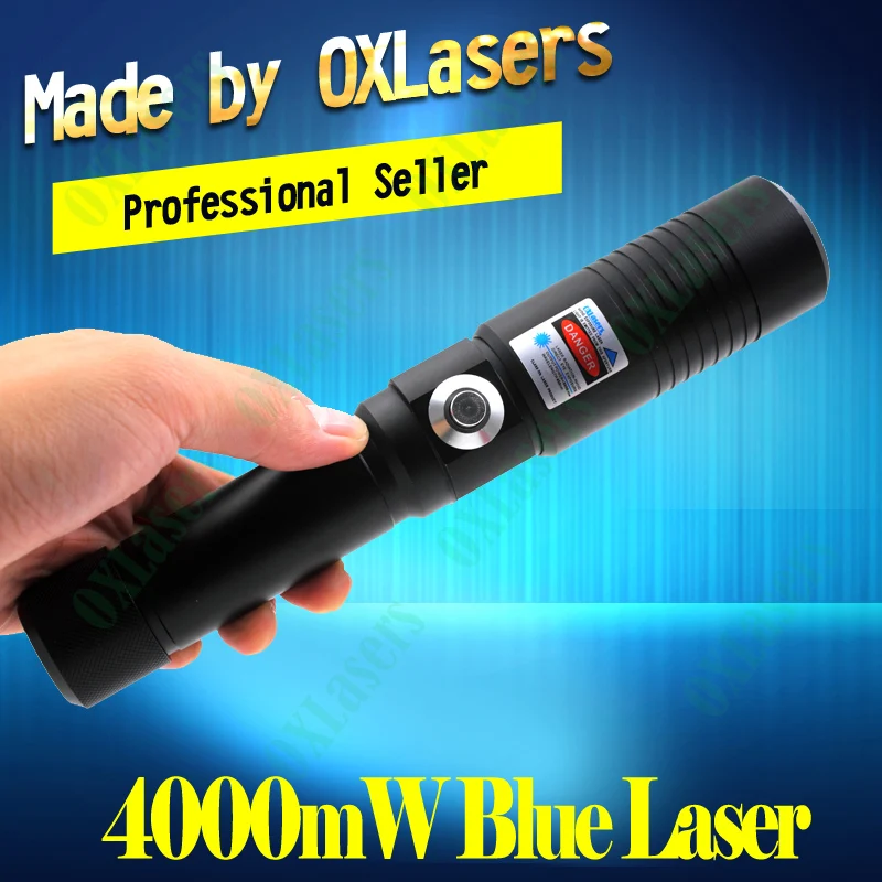 OXLasers OX-BX9 445-450nm 4 Вт сжигание лазерный фокус синий указатель ожога бумаги