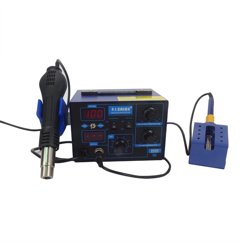 

1pcs NEW arrival saike 952D rework station hot air gun soldering station 220V or 110V