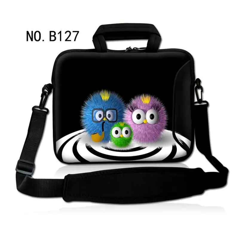 Fuzzy Ball Laptop Notebook Shoulder Bag Case Cover Computer PC w/handle