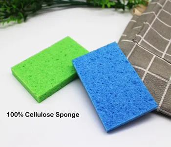 

2pcs Super Absorbent Multi-function Home Kitchen Dish washing Cleaning Cellulose Sponge Clean Towel kichen tools gadgets cosina