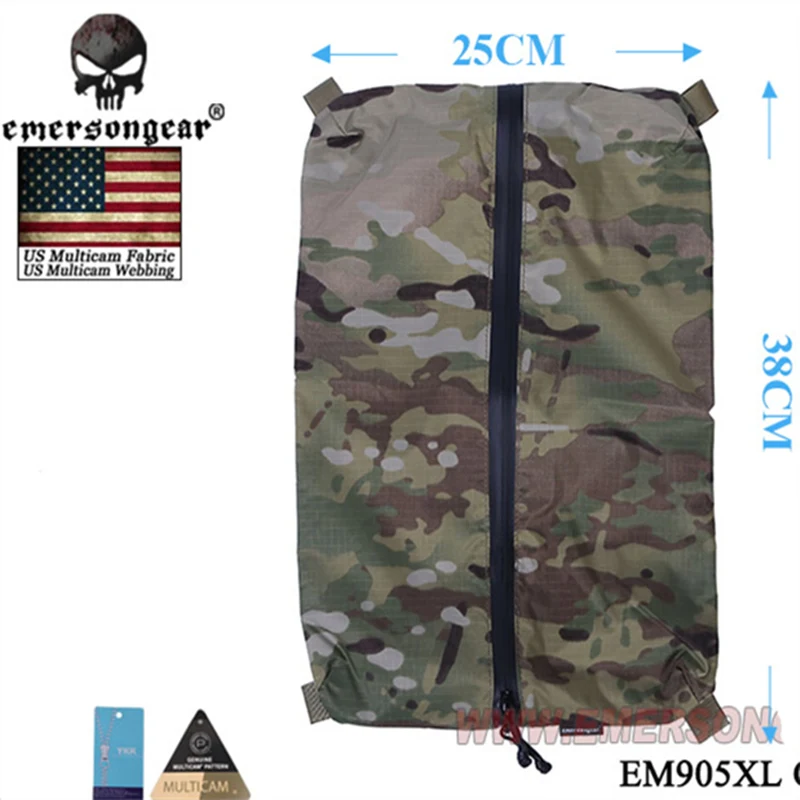

EmersonGear EDC Mesh Zippered Bag Tactics Pouch EDC MOLLE Tool Bag Zippered Closure Webbing Hunting Accessories