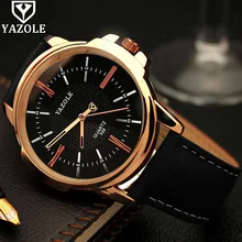 Yazole or rose quartz montre hommes 2017 top marque de luxe célèbre mâle horloge montre-bracelet d’or style montre-bracelet relogio masculino