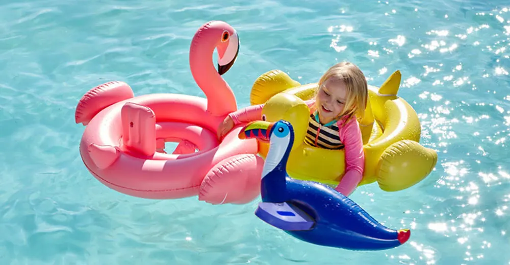 Famingo плавательный круг для детей сиденье лодка надувной бассейн-Фламинго летние водонепроницаемые игровой бассейн Детская Вечеринка