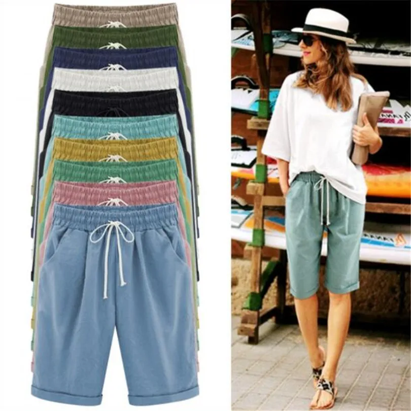 CHSDCSI Basic Solid Shorts Summer Loose 