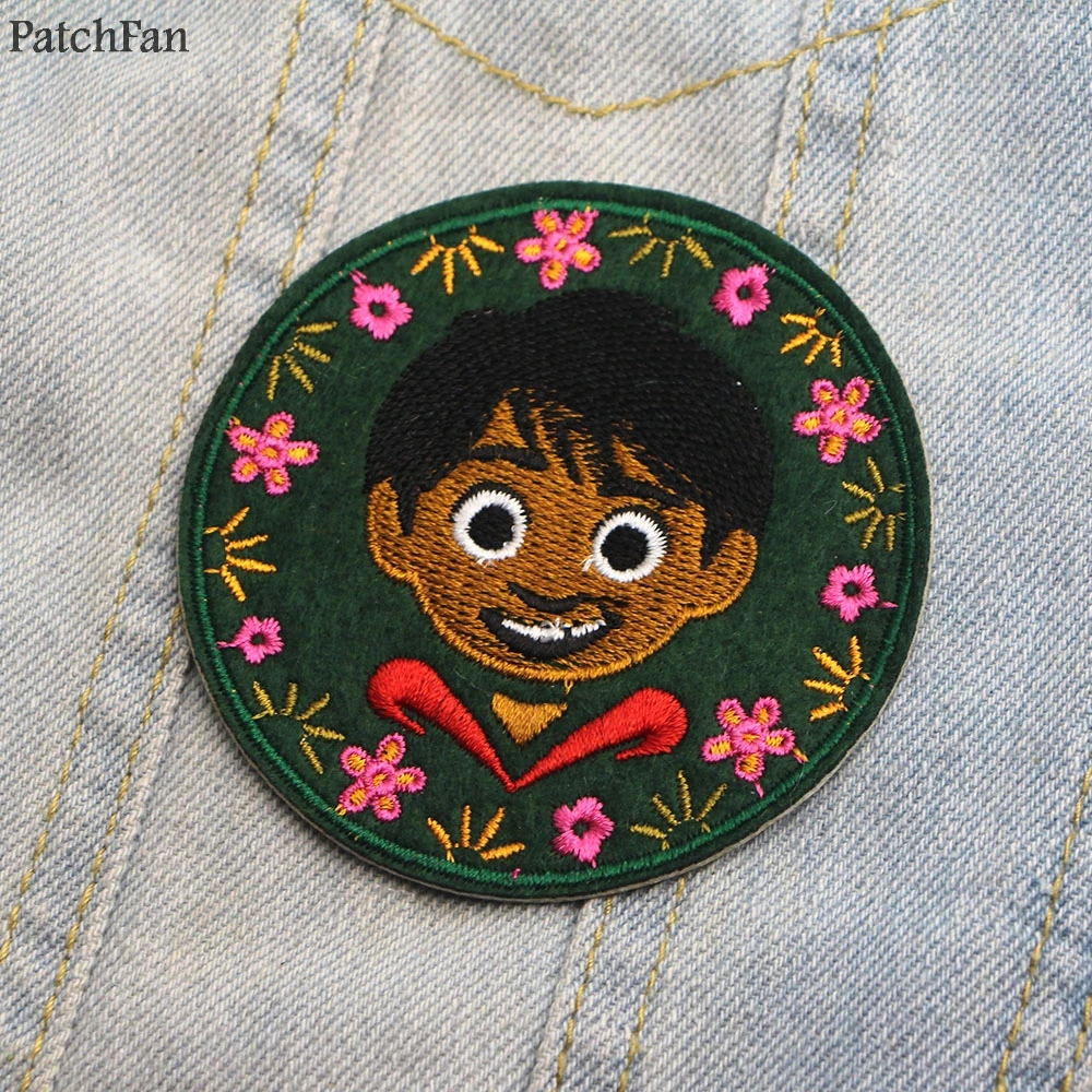 Patchfan Coco pixar Miguel аппликация в виде черепа наклейки швейная сумка Джерси para куртка одежда значки железная футболка A0818