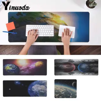 

Yinuoda Night Earth Gaming Player desk laptop Rubber Mouse Mat anime Rubber Cloth Lock Edge Gamer Mousepad Mat gaming