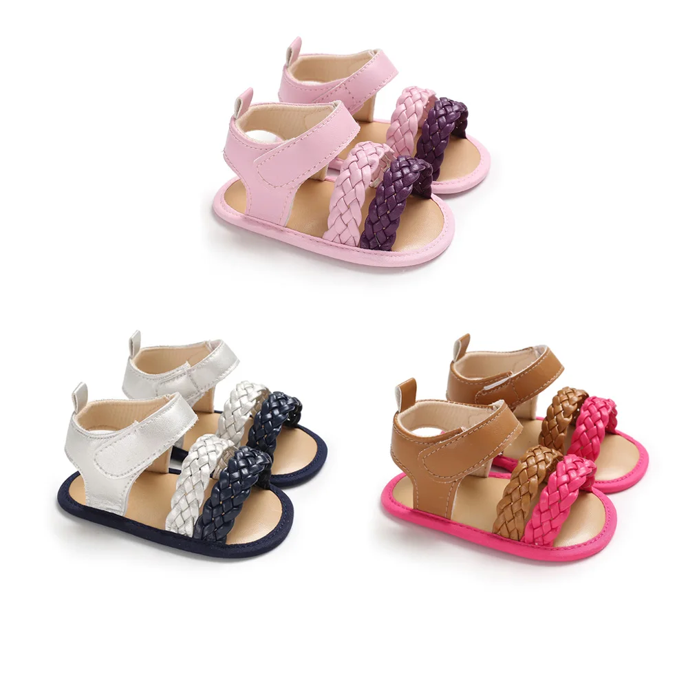 2019 Summer Baby Girl First Walker Handmade Soft Casual Breathable First Walker for 0-18M Toddler Infants PU Leather Shoes