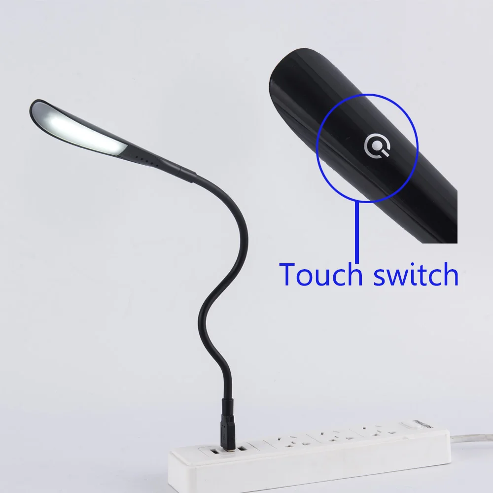 اللمس swtich أو دقيقة USB الجدول بالطاقة LED مكتب مصابيح المحمولة PC جهاز باوربانك خاص باللاب توب إمدادات مصباح ليد