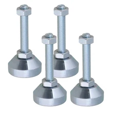 4 шт. углеродного Сталь 40 мм(диаметр) M10x50mm нить фиксированный регулируемые ножки для сварочного аппарата: мебельные ножки Pad Максимальная нагрузка 1Ton