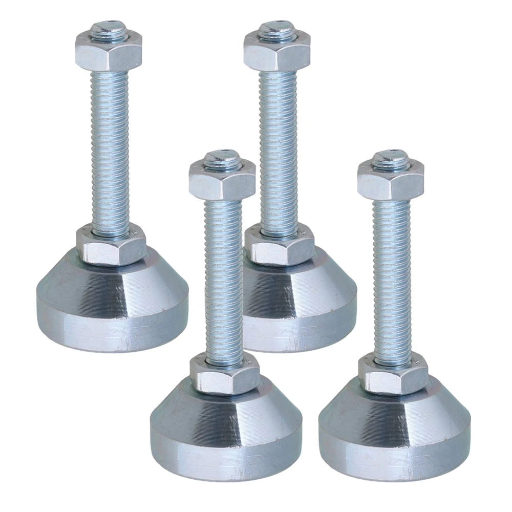 4 Pieces Carbon Steel 40mm Dia M10x50mm Thread Fixed Adjustable Feet 4-pieces-carbon-steel-40mm-dia-m10x50mm-thread-fixed-adjustable-feet
