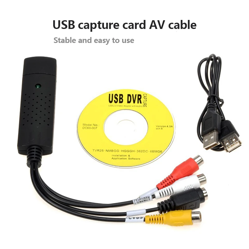 USB 2.0 Video surveillance capture card TV DVD VHS Capture Card Audio