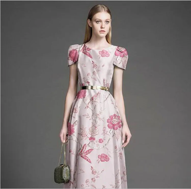 Хорошая парча, французский дизайн, розовая шелковая вышивка, жаккардовая парча, ткань, сделай сам, шитье, свадебное платье чонсам, 143*100 см, 1 шт