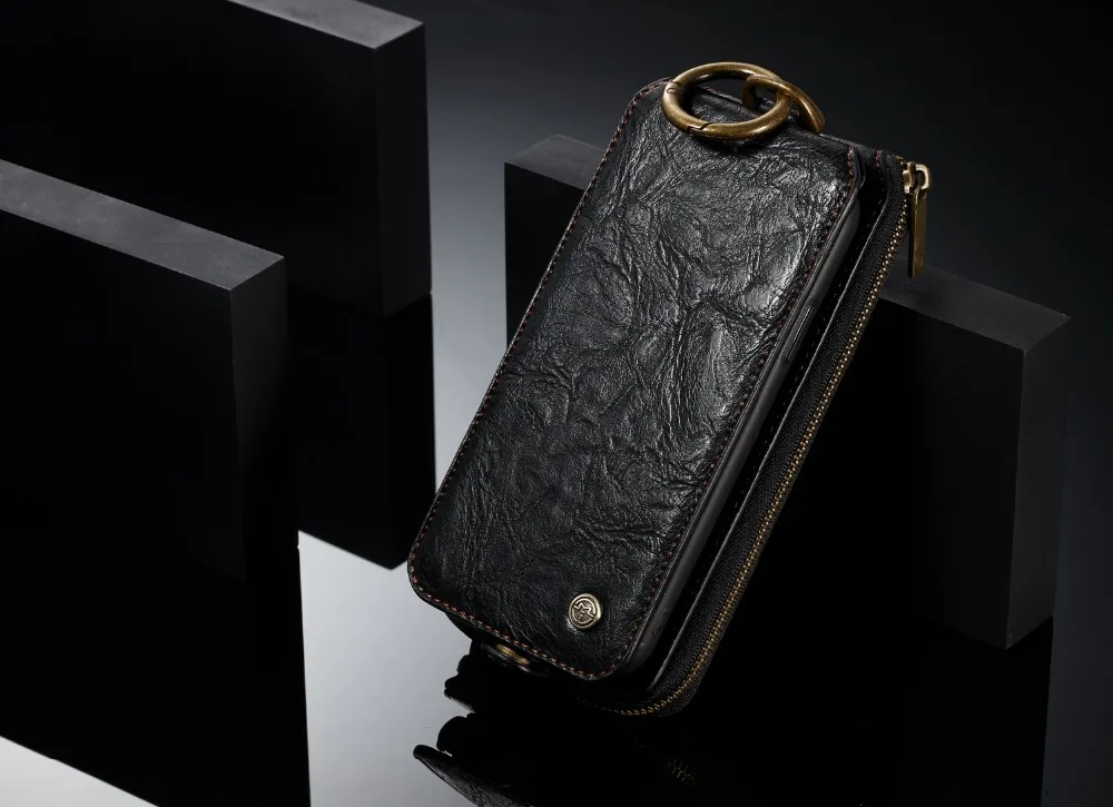 Для Apple IPhone X кожаный чехол-кошелек Caseme флип-чехол для iphone 8, 8 Plus задняя крышка чехол для карт Карманный чехол
