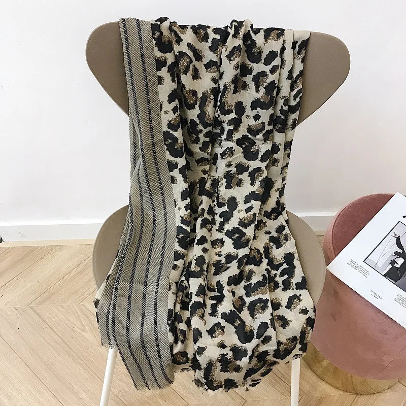 

Women High Quality Leopard Dot Viscose Shawl Scarf Autumn Winter Luxury Brand Cachecol Wrap Pashmina Stole Muslim Hijab Snood