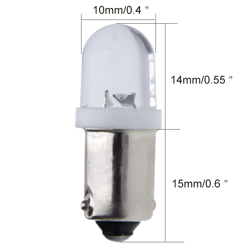 10 шт. светодиодный фонарь BA9S T11 T4W 1SMD для салона автомобиля лампа чтения с