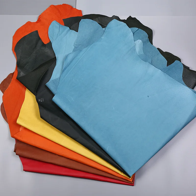 Beste Junetree varken leer verbergen pig skin multi kleuren Echt varken schoenen tas suede Verbergen Skin real leather materiaal 0.5 0.6mm