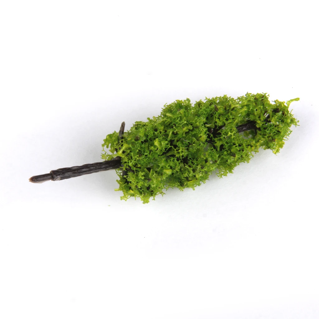 20Pcs 1/200 Scale Plastic Pagoda Trees Model Train Park Railway Railroad Street Layout Scenery Dark&Light Green
