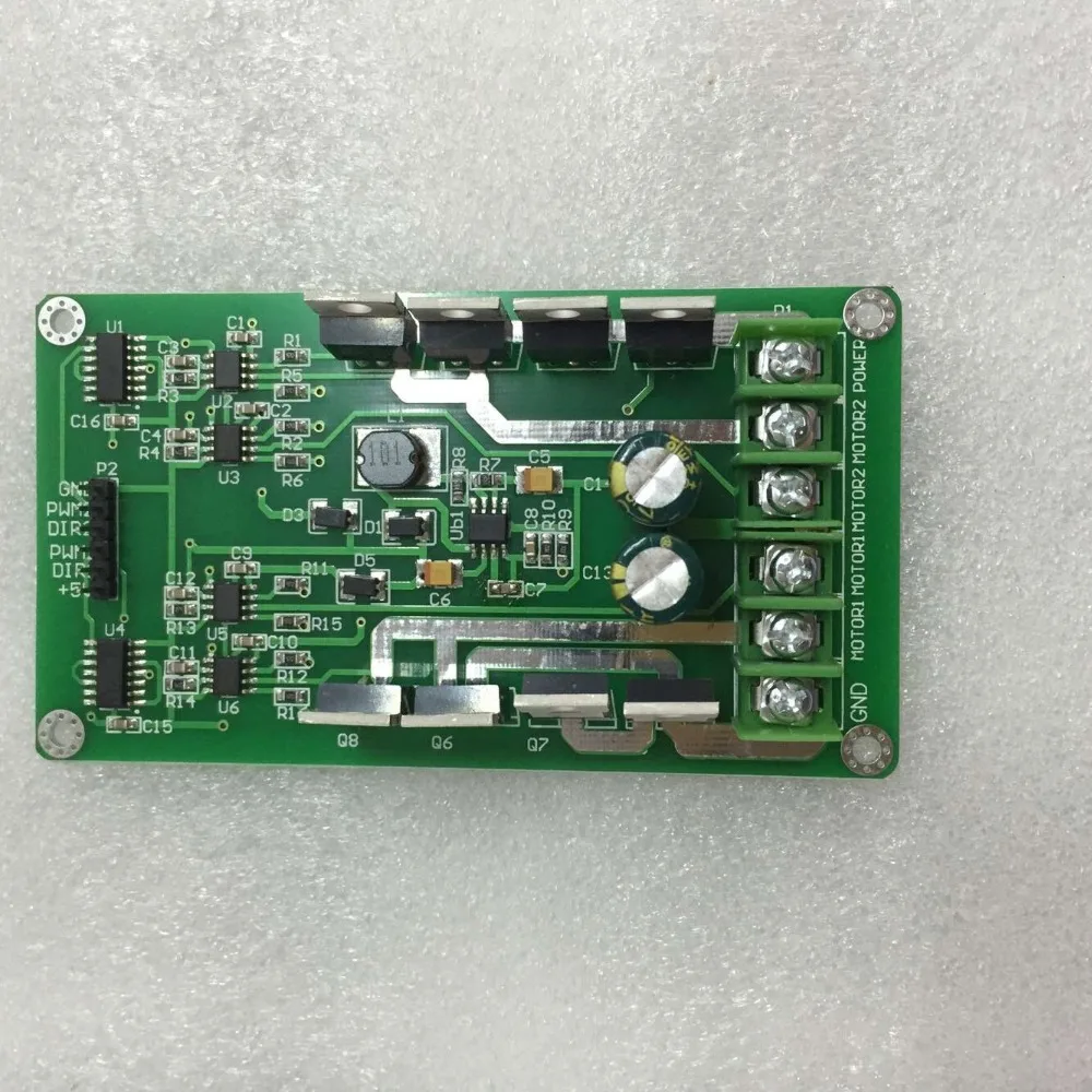 

10A dual-motor drive module high power H bridge strong braking function DC-motor drive plate