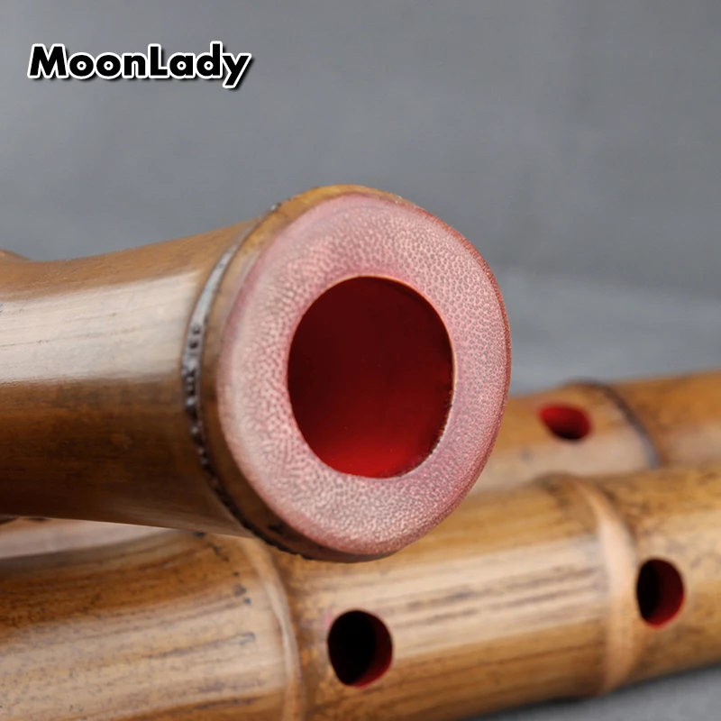 Японская флейта Shakuhachi 5 отверстий бамбуковая с пришивной D трубкой не Nan Xiao Wood wind