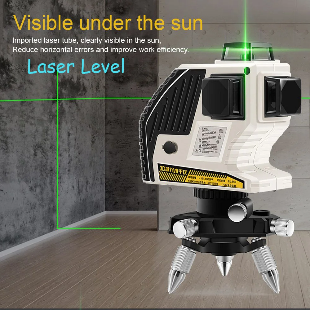 

NEW Laser Leve3D 12Lines Green Laser Levels Self-Leveling 360 Horizontal And Vertical Cross Super Powerful Green Laser Beam Line