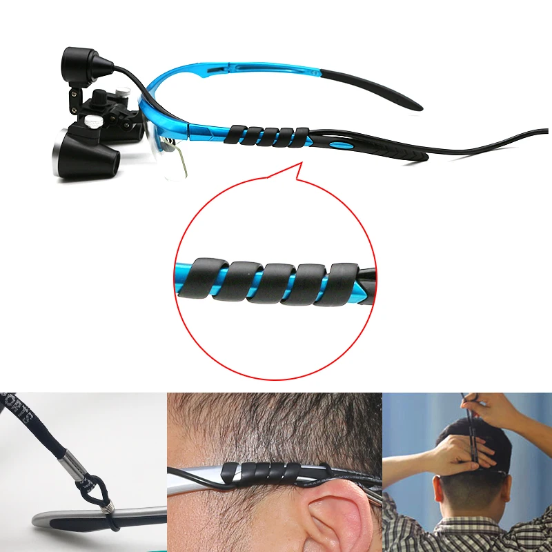 Goedkoop 2.5X 3.5X Vergroting Verrekijker Dental Loupe Chirurgie Chirurgische Vergrootglas Met Koplamp Led Licht Medische Werking Loupe Lamp