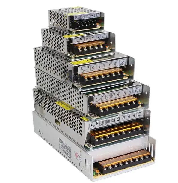 AC 110 V 220 к DC 5V 12V 24V 1A 2A 3A 5A 10A 15A 20A 30A 40A 50A переключатель питания светодиодный адаптер