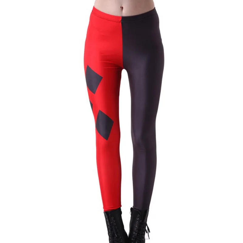 Новинка 3848 сексуальная девушка цепи Бэтмен Харли Квинн косплей печатных эластичные тонкие фитнес женские Леггинсы спортивные брюки размера плюс