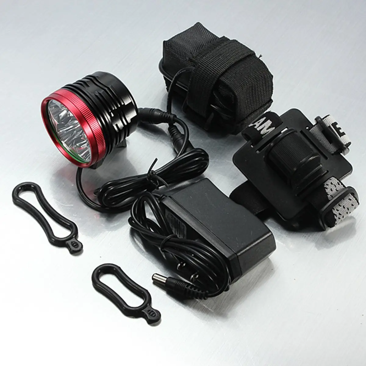 

Waterproof 9000LM 3 modes 6x for 2 T6 led Bike Bicycle Front Light Headlight Headlamp + 18650 Battery Pack +Charger