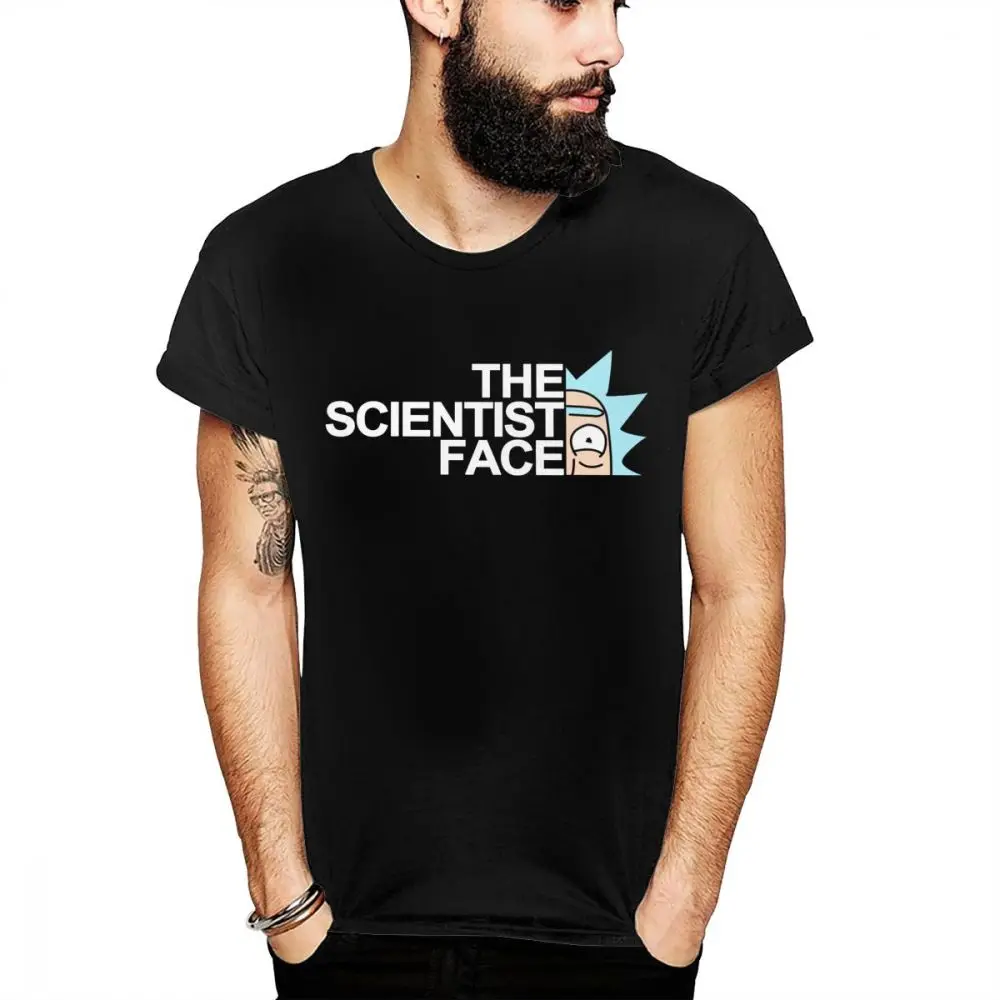 

rick and morty T shirt Pickle rick New Sale Rick Scientist Face Tees For Male Popular O-neck Camiseta