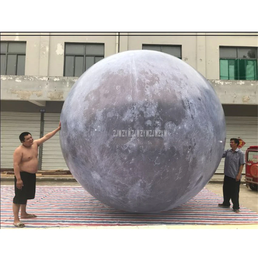 2,5 м высота светодиодное освещение гигантский надувной большие воздушные шары Луна надувная фигура Оксфорд воздушные шары для рекламный инструмент