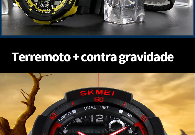 Esporte de Choque SKMEI Marca de Luxo