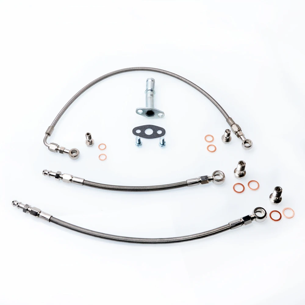 Кинугава Turbo Oil& Water Line Kit для 4B11T Lancer Evo X 10 Вт/для garrett GT3076R шарикоподшипник
