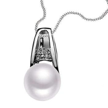 

Sinya sterling silver pendant with pearls pendants and give free fine silver box chains promotion