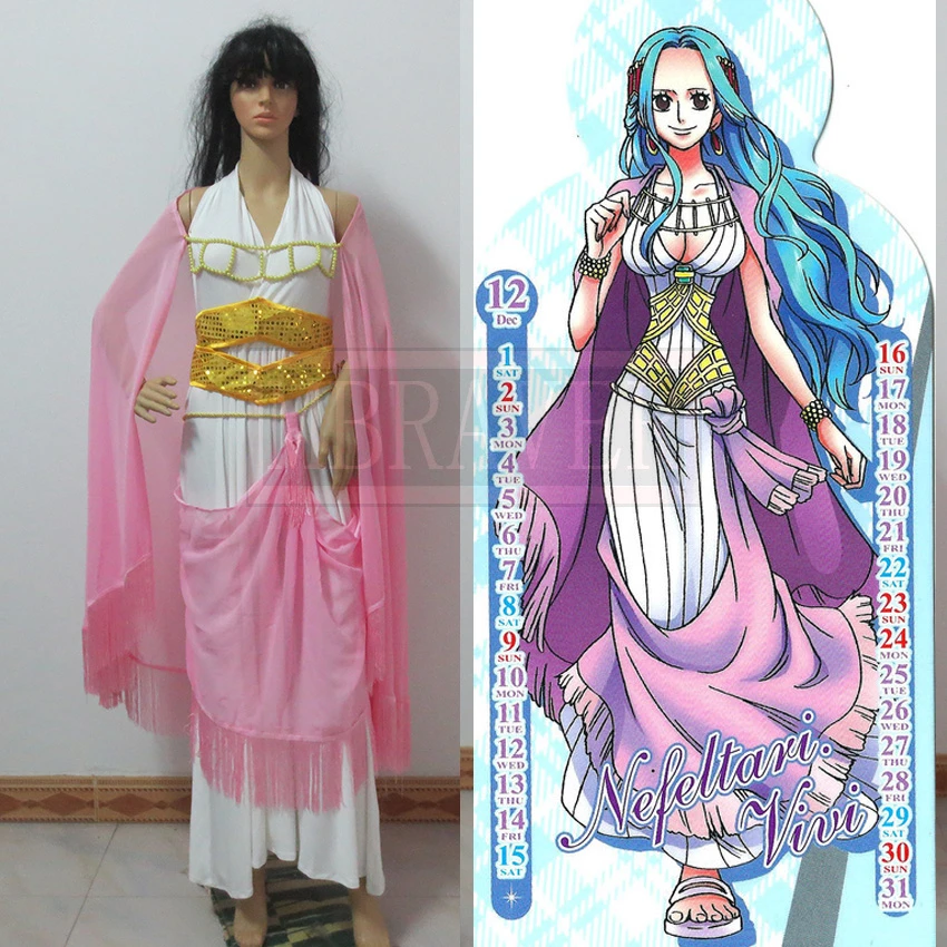 One Piece Princess Cosplay Costume Anime Nefeltari Vivi Costumes Costume Mermaid Costumcostumes Gangster Aliexpress