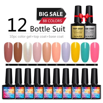 

New Color Of Nail art Products 8ml Gel Nail Polish Varnish Lacquer LED & UV Soak Off Gel Varnish For Nail Lamp Nail Manicure DIY