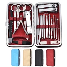 20 шт./компл. многофункциональные ножницы для ногтей из нержавеющей стали инструмент для обрезки кусачки для ногтей комплект косметические ножницы для маникюра и педикюра, кусачки для ногтей комплект