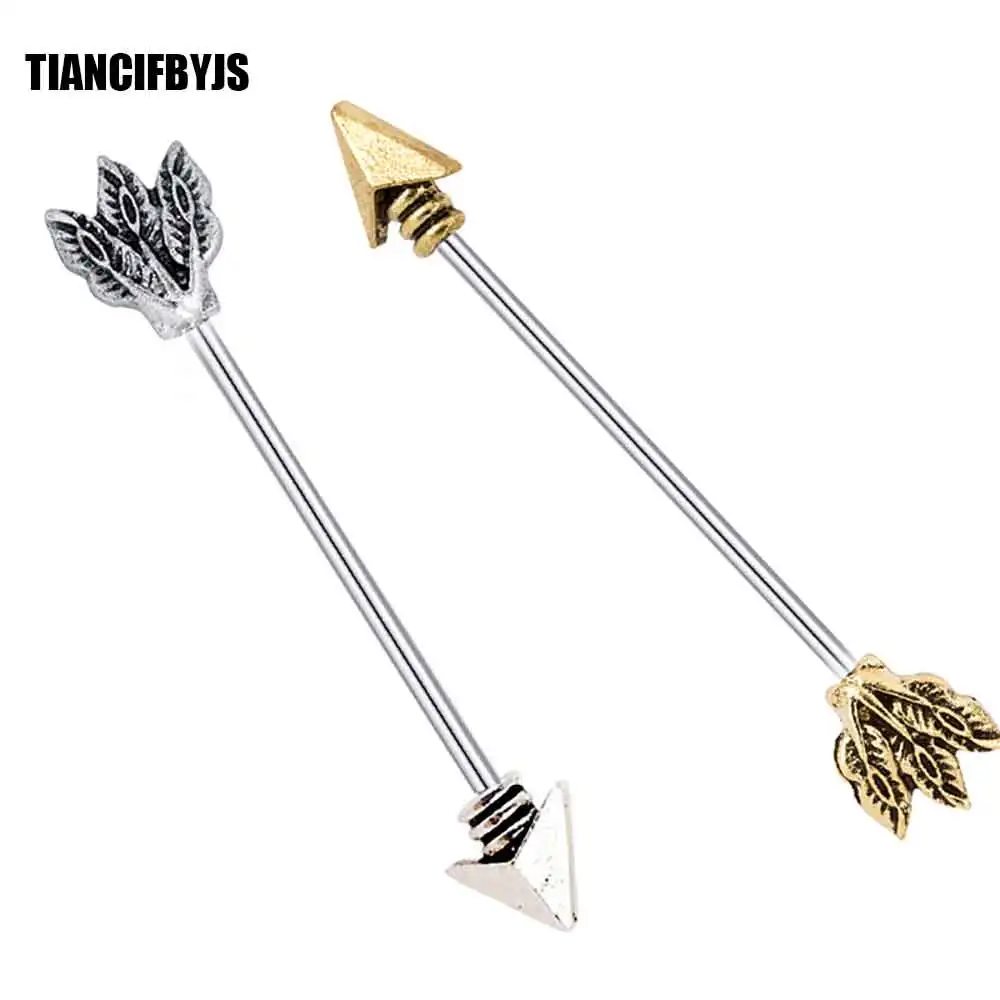 industrial arrow earring