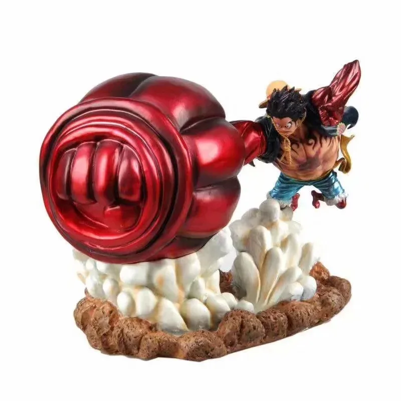 

3 Sign Anime One Piece GK the Bound Man with Big Hand Luffy Statue Figure Model Toys